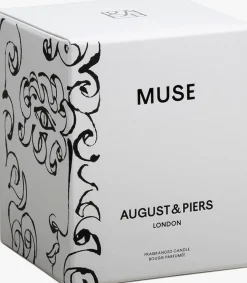 AUGUST & PIERS geurkaarsen muse 340gr - scented candle gebroken wit New