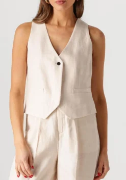 COPENHAGEN MUSE gilet nature waistcoat gebroken wit