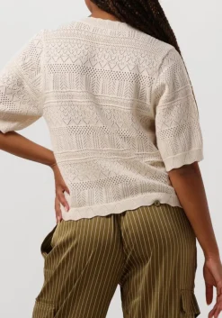 DANTE6 top ajour top gebroken wit Outlet