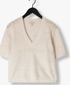 DANTE6 top ajour top gebroken wit Outlet