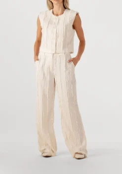 DANTE6 wijde broek jules fil coupe pants gebroken wit New