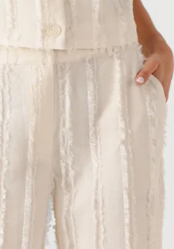 DANTE6 wijde broek jules fil coupe pants gebroken wit New