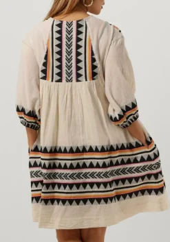 DEVOTION mini jurk lindos gebroken wit Clearance