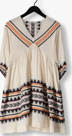 DEVOTION mini jurk lindos gebroken wit Clearance