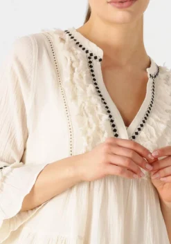 DEVOTION mini jurk efisto gebroken wit Outlet