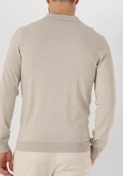 GENTILUOMO trui polo no button ls k2039-260 gebroken wit