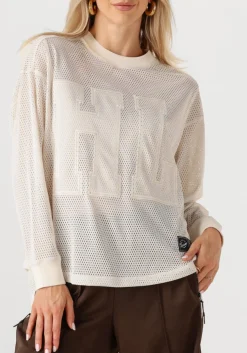 HAUTE L'AMITIÉ haute l'amitié tops & t-shirts drift ls sports blouse gebroken wit Best