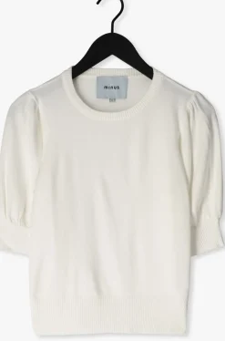 MINUS top liva knit tee gebroken wit New