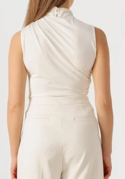 ROSEMUNDE top billie sl drape top gebroken wit Hot