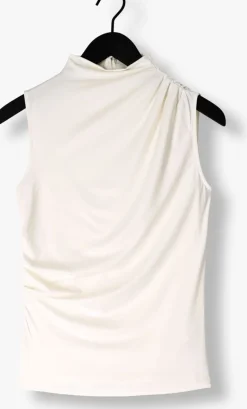 ROSEMUNDE top billie sl drape top gebroken wit Hot