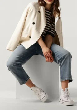 RUBY TUESDAY jack maya long double breasted coat gebroken wit New