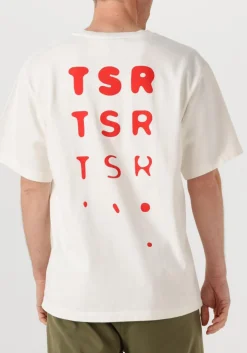 THE SAVAGE REPORT t-shirt tsr optic gebroken wit Discount