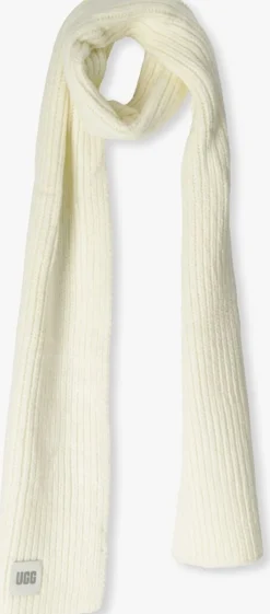 UGG sjaal chunky rib scarf gebroken wit Outlet