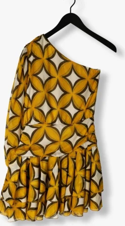 AMAYA AMSTERDAM gele mini jurk cherry dress geel New