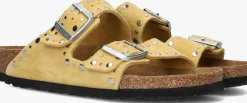 BIRKENSTOCK gele teenslippers arizona rivet border geel Hot