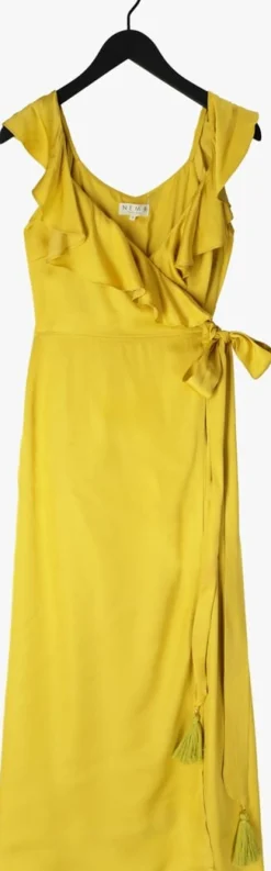 NEMA gele maxi jurk n162 geel Online