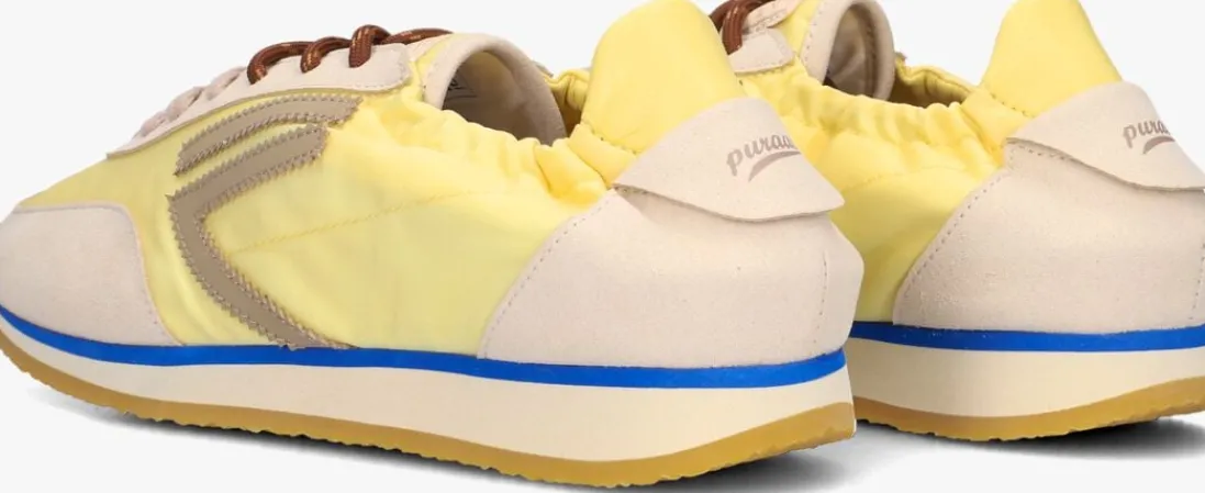 PURAAI gele lage sneakers 6.02 panther geel Best