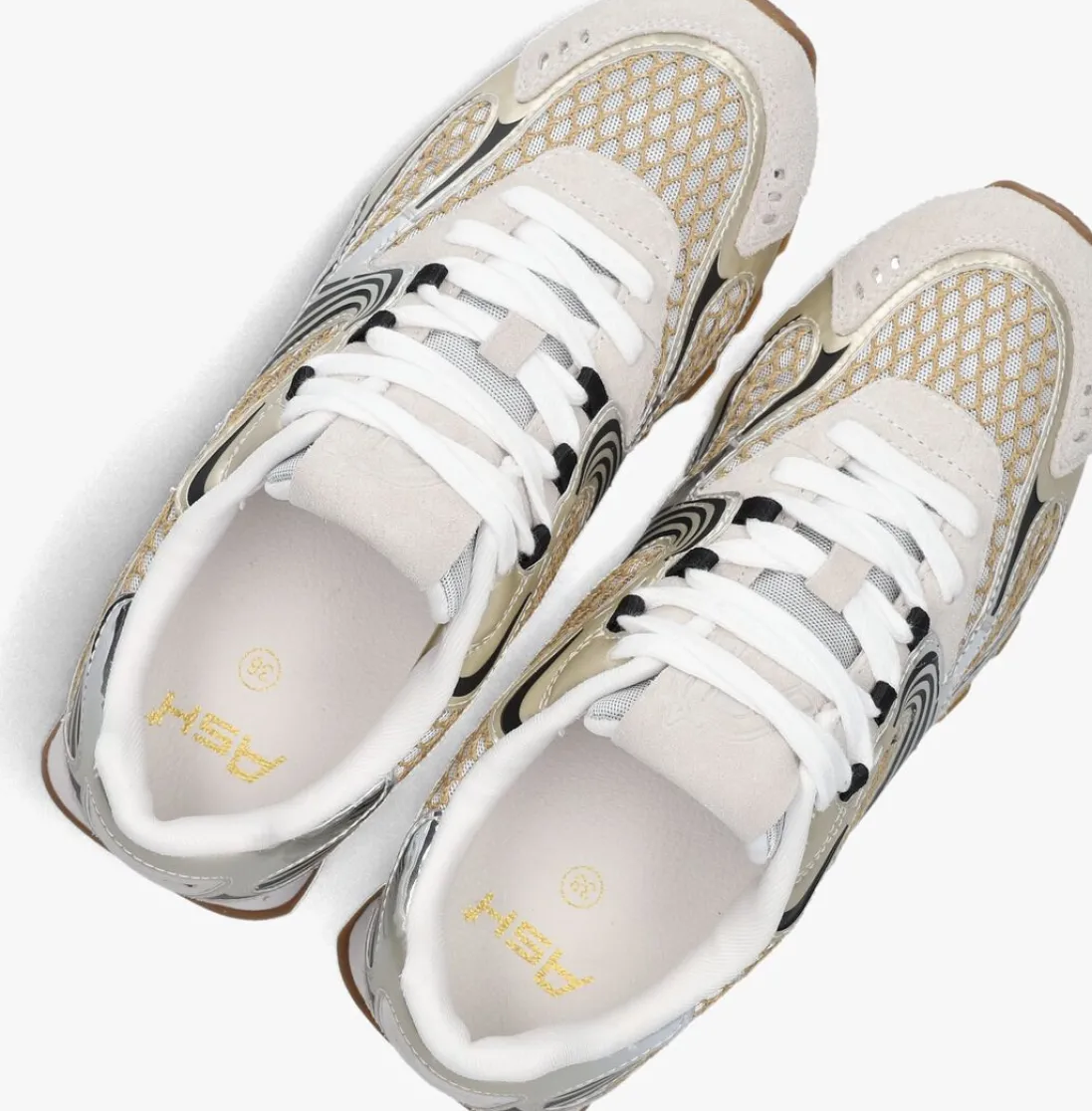ASH en lage sneakers kabuki goud