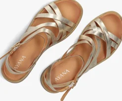 AYANA en platte sandalen m05089 goud Discount