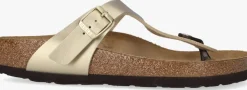 BIRKENSTOCK en teenslippers gizeh dames goud Outlet