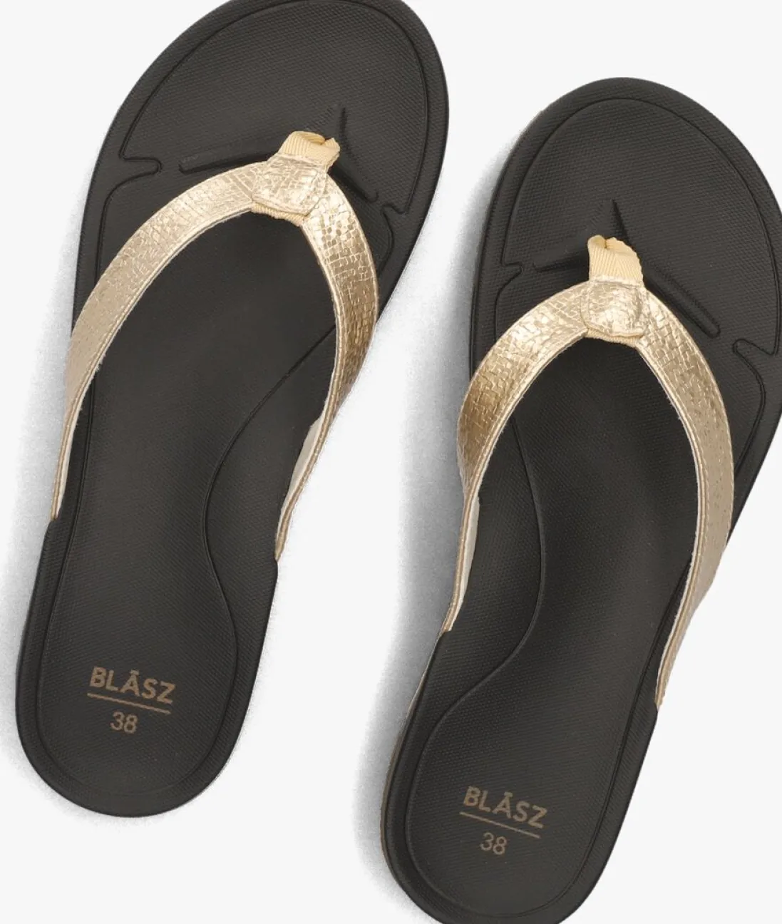 BLASZ en teenslippers bella 2402 goud Best
