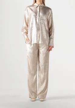 DANTE6 en blouses cathin metallic long shirt goud New