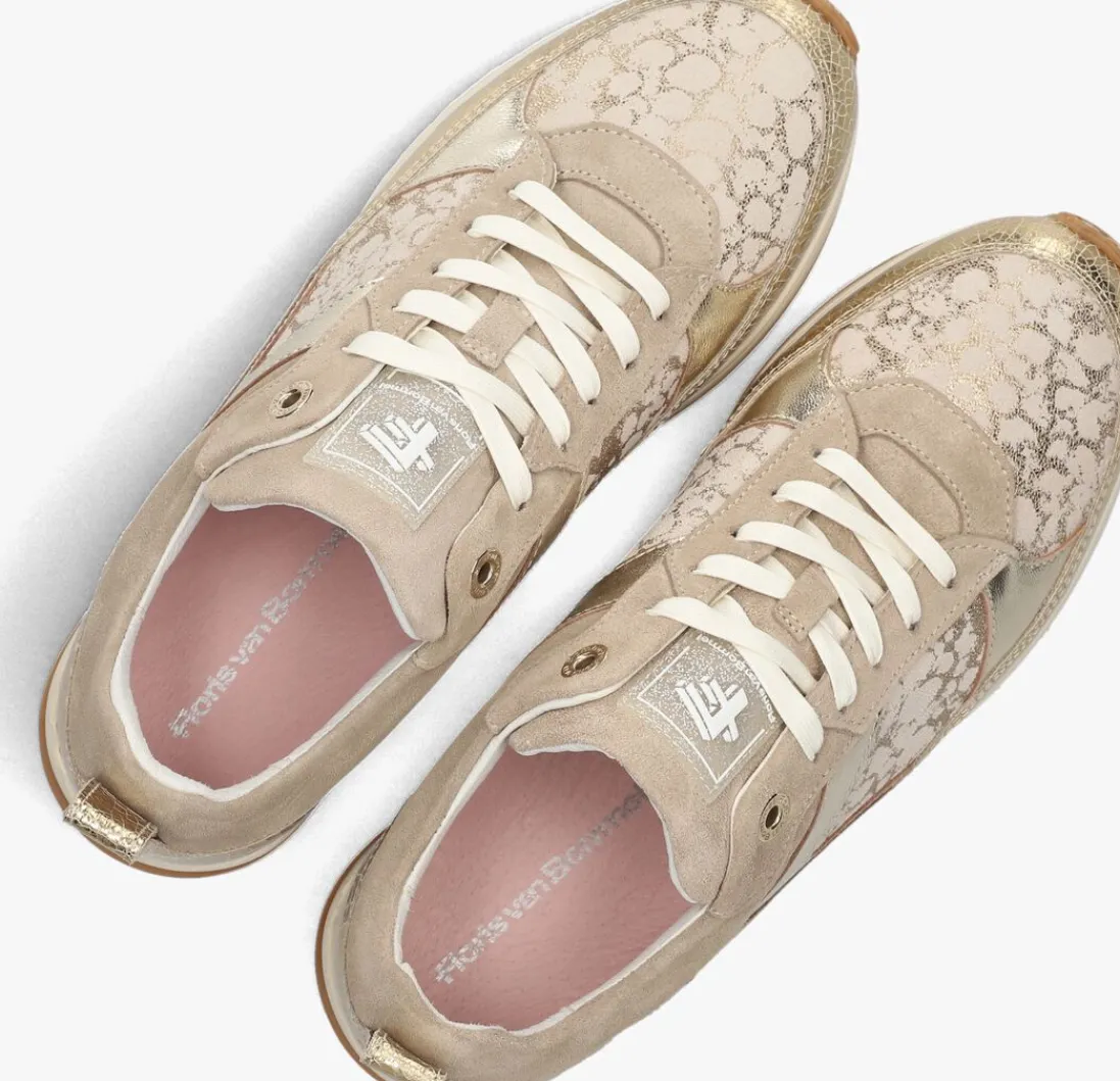 FLORIS VAN BOMMEL en lage sneakers sfw-10132 mari goud New