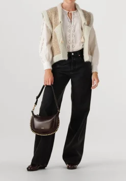 FORTE FORTE en gilet natte' tweed and boucle' knit vest goud Hot