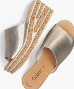 GABOR en slippers 650.1 goud Sale