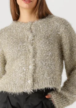 KNIT-TED en vest lynn cardigan goud New