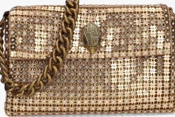 KURT GEIGER LONDON en schoudertas sm party flower shoulder goud