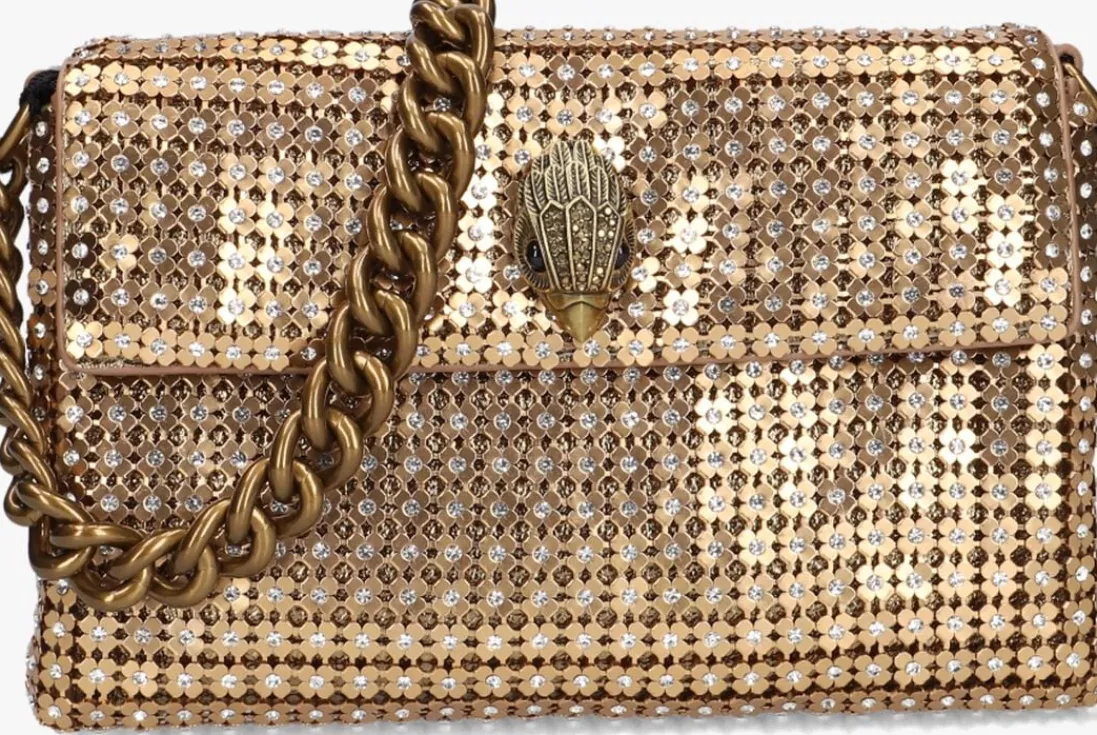 KURT GEIGER LONDON en schoudertas sm party flower shoulder goud