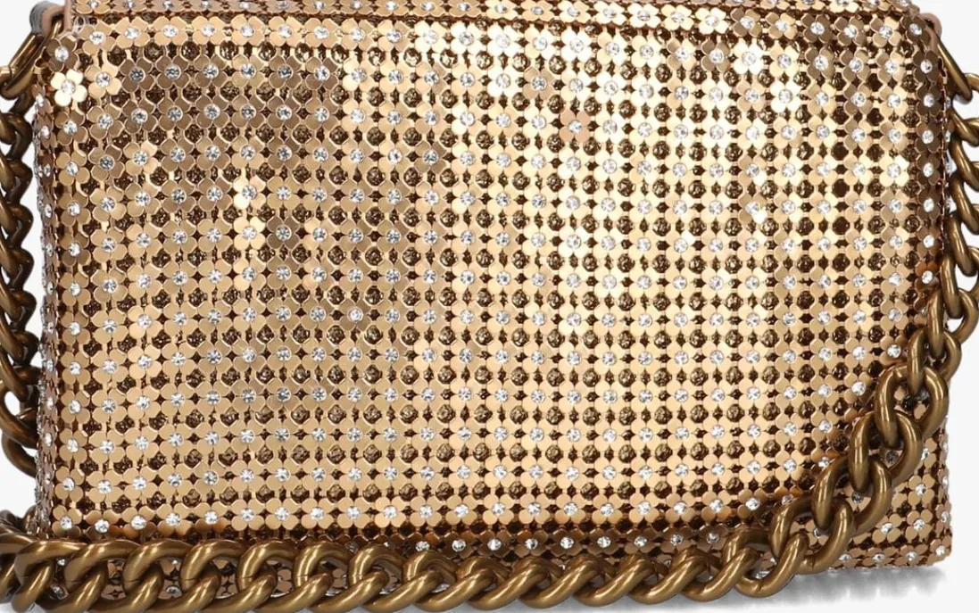 KURT GEIGER LONDON en schoudertas sm party flower shoulder goud