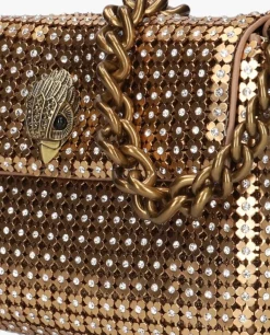 KURT GEIGER LONDON en schoudertas sm party flower shoulder goud