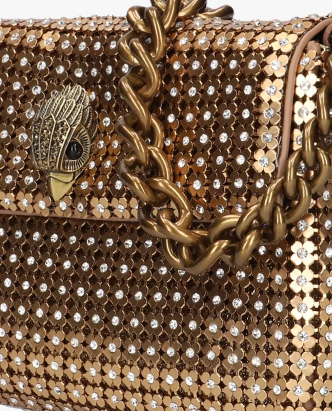 KURT GEIGER LONDON en schoudertas sm party flower shoulder goud