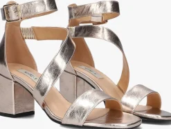 NOTRE-V en sandalen met hak 16036 goud