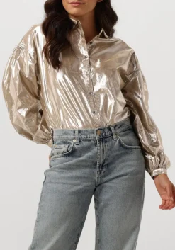 RUBY TUESDAY en blouses isai big shirt gathering sleeves goud
