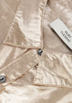 RUBY TUESDAY en blouses isai big shirt gathering sleeves goud