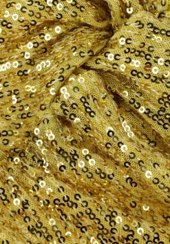 SECOND FEMALE en mini jurk shine on mini dress goud Outlet