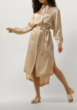 SEMICOUTURE en midi jurk fillipa dress goud Discount