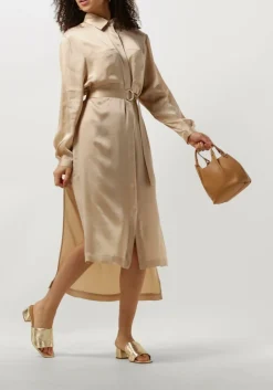SEMICOUTURE en midi jurk fillipa dress goud Discount
