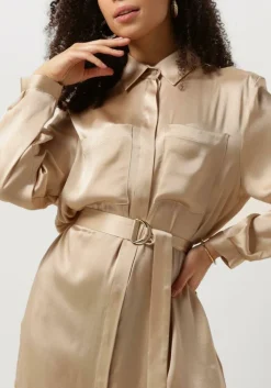 SEMICOUTURE en midi jurk fillipa dress goud Discount