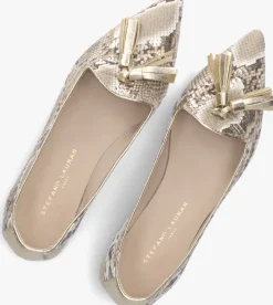 STEFANO LAURAN en loafers pisa goud New