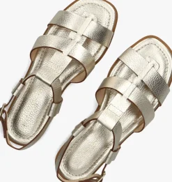STEFANO LAURAN en platte sandalen 24200 goud Best