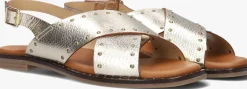 STEFANO LAURAN en platte sandalen s3115. goud New