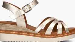 STEFANO LAURAN en sandalen met knoop sandaal goud New