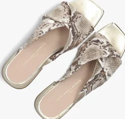 STEFANO LAURAN en slippers siena goud Hot
