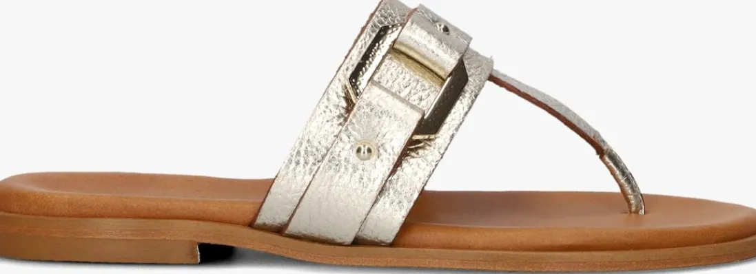 STEFANO LAURAN en teenslippers met teenslipper goud Sale