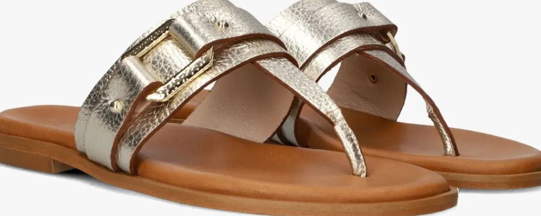 STEFANO LAURAN en teenslippers met teenslipper goud Sale