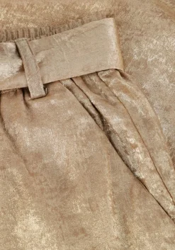 SUMMUM en pantalon pants metallic lamee goud Discount